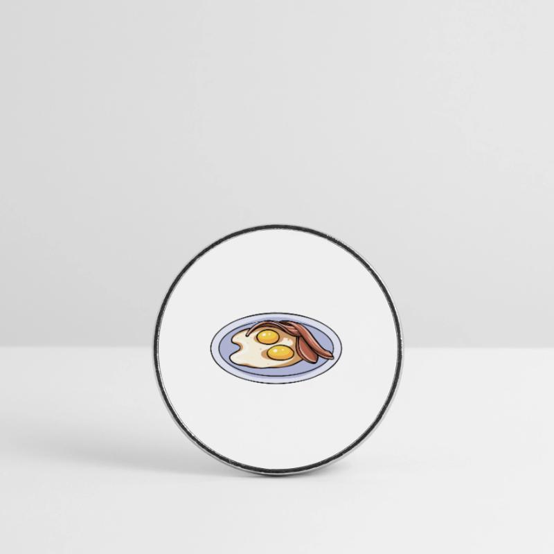 Eggs Bacon Breakfast Round  fridge magnet