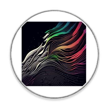 Alles ist aus Wellen 2 - Runder Kühlschrankmagnet - Weiß - Vorne