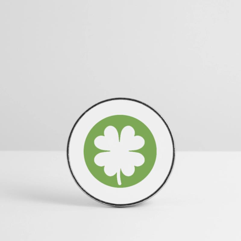Trèfle vert pour la Saint-Patrick Magnet rond