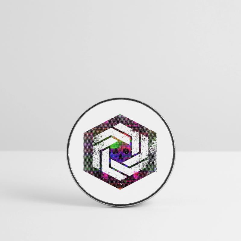 hexagon programming programmer coding geometric Round  fridge magnet