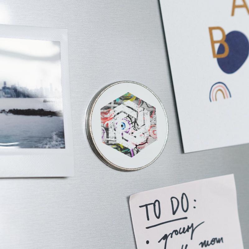 Runder Kühlschrankmagnet