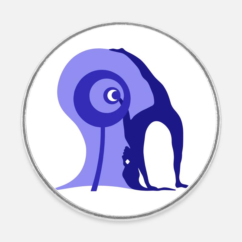 Justification. Manipulation de la perception - Magnet rond - blanc