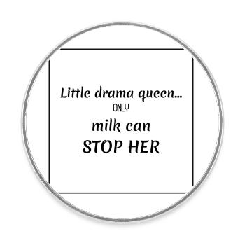 Funny sayings - Round  fridge magnet - white - Front