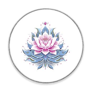 Lotus Inspiration - Magnet rond - blanc - Devant