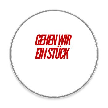 Lust zu laufen? - Runder Kühlschrankmagnet - Weiß - Vorne