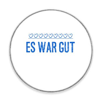 es war spitze - Runder Kühlschrankmagnet - Weiß - Vorne