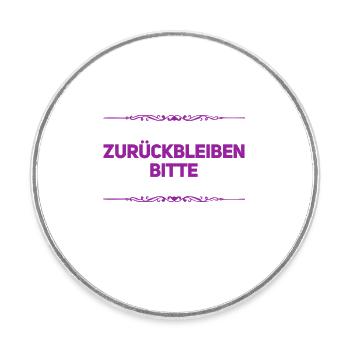 der Zug fährt ab - Runder Kühlschrankmagnet - Weiß - Vorne