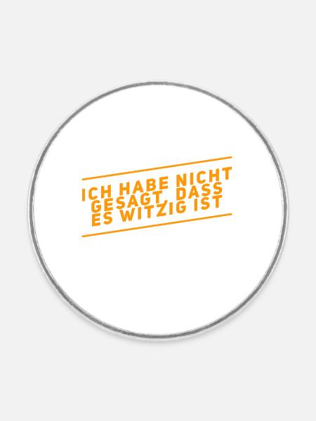 das ist nicht komisch - Runder Kühlschrankmagnet - Weiß