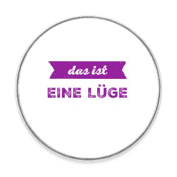 Lügen sind blöd - Runder Kühlschrankmagnet - Weiß - Vorne