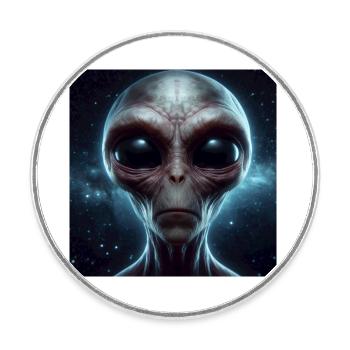 Astronomie - Magnet rond - blanc - Devant
