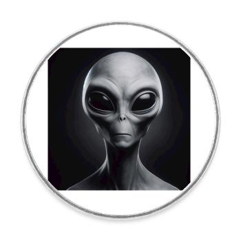 Astronomie Astrophysique - Magnet rond - blanc - Devant