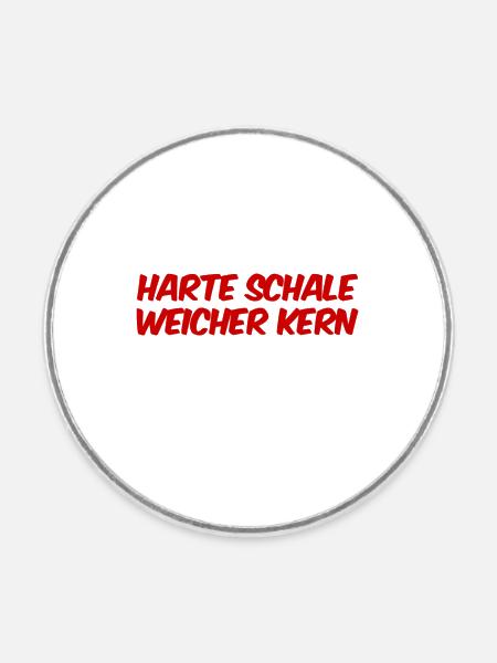 außen hart - Runder Kühlschrankmagnet - Weiß