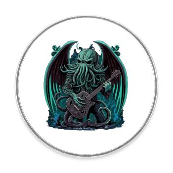 Rocher de Cthulhu - Magnet rond - blanc - Devant