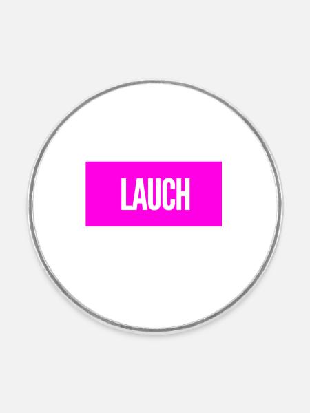 ich bin ein echter Lauch - Runder Kühlschrankmagnet - Weiß