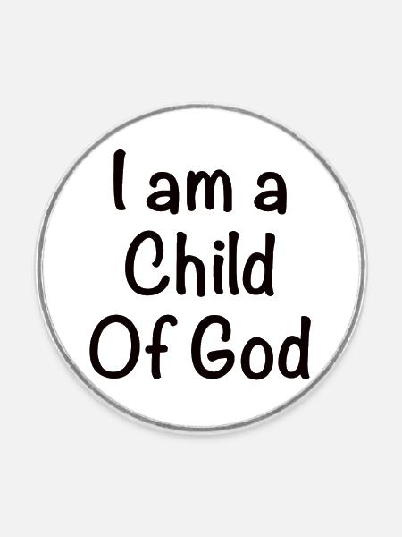 Child of God - Runder Kühlschrankmagnet - Weiß