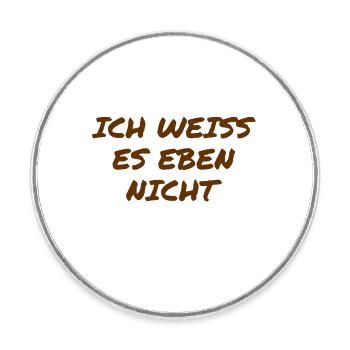 I don't know - Round  fridge magnet - white - Front