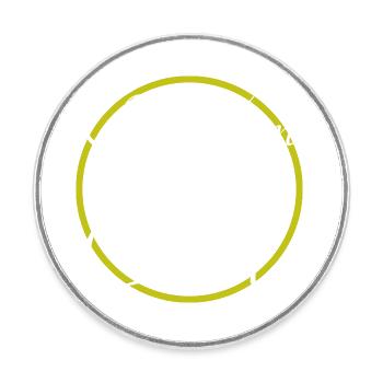 awesome joke birthday present idea - Round  fridge magnet - white - Front