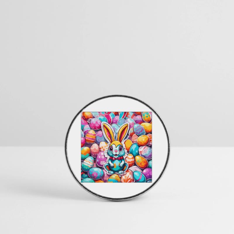 Easter Bunny / Easter / Eggs / Holidays / Easter Round  fridge magnet