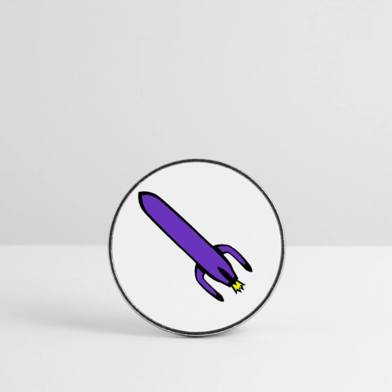 Rocket technology Round  fridge magnet