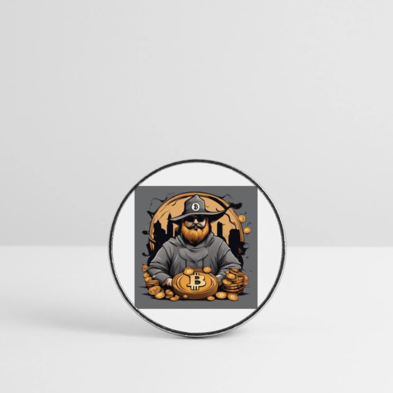 Vendetta Bitcoin Round  fridge magnet