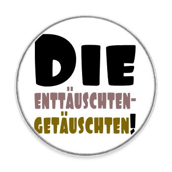enttäuschten - Runder Kühlschrankmagnet - Weiß - Vorne