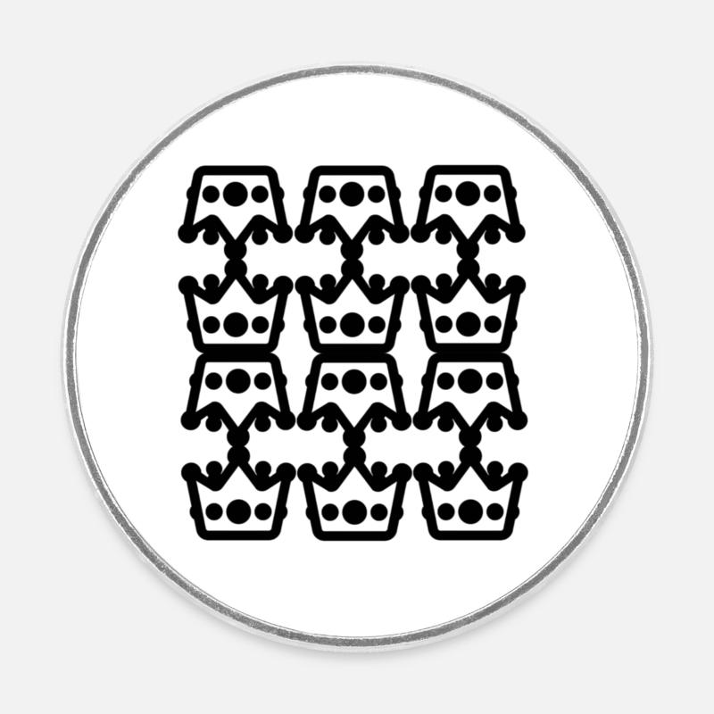 lampe-Type- design - Magnet rond - blanc