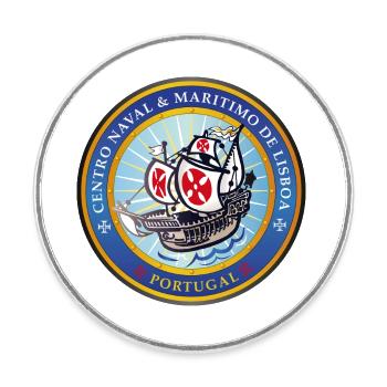 CENTRO MARITIMO SEAL - Runder Kühlschrankmagnet - Weiß - Vorne