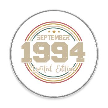 September Birthday Gift 1994 - Round  fridge magnet - white - Front