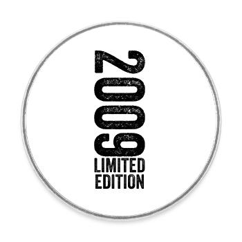 2009 Jubiläumsgeschenk 2009 Limited Edition 2009 - Runder Kühlschrankmagnet - Weiß - Vorne