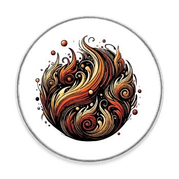 your Spirit Back - Runder Kühlschrankmagnet - Weiß - Vorne