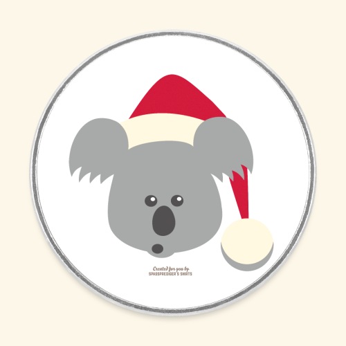 Weihnachten Design Koala Nikolaus - Runder Kühlschrankmagnet