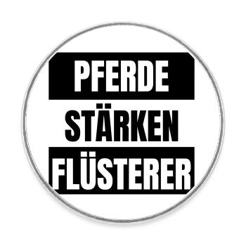 Pferdestärkenflüsterer Auto Fan Schrauber Tuning - Runder Kühlschrankmagnet - Weiß - Vorne