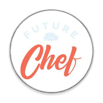 Pastry Gourmet Commis Chef Future Chef Cooking Coo - Round  fridge magnet - white - Front