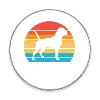 Alapaha Blue Blood Bulldog - Runder Kühlschrankmagnet - Weiß - Vorne