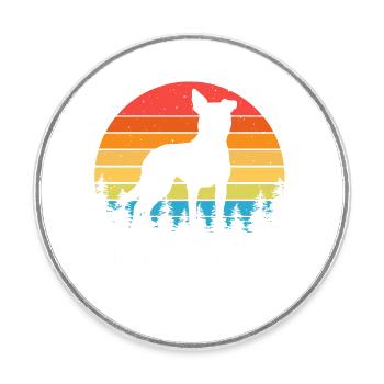 Australian Cattle Dog - Round  fridge magnet - white - Front