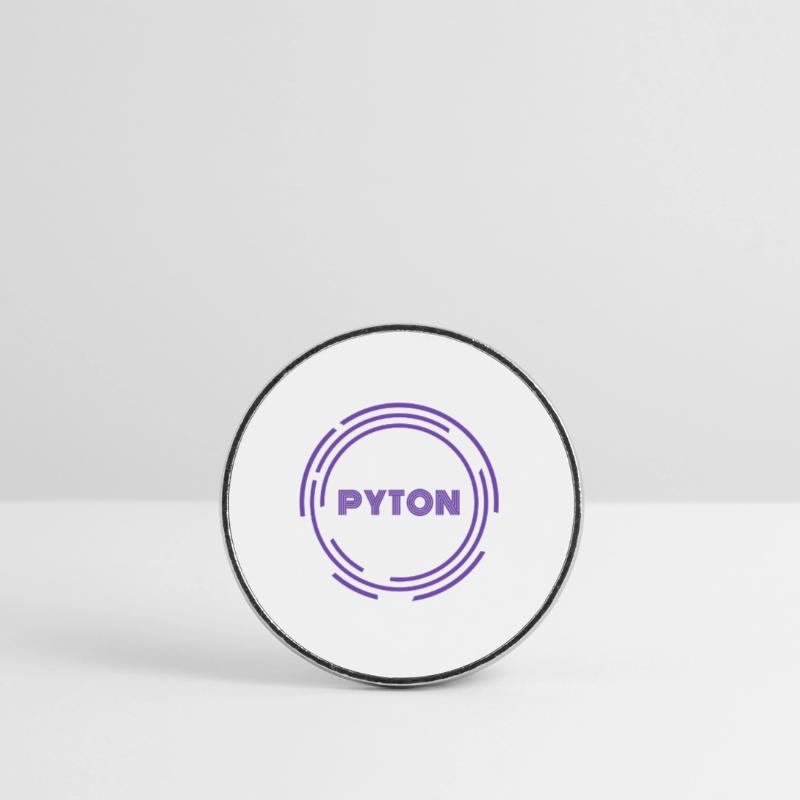 Python Round  fridge magnet