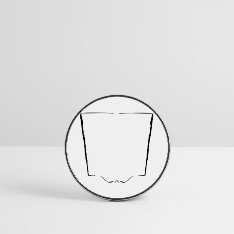 Vertical frame + decorative element - Vectorgraphic Round  fridge magnet