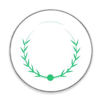 cool liberation windsurfing community present idea - Runder Kühlschrankmagnet - Weiß - Vorne