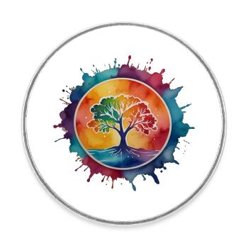 Make love not war - Round  fridge magnet - white - Front