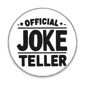 Official Joke Teller - Round  fridge magnet - white - Front