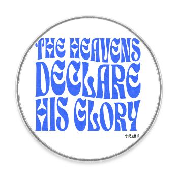 Christianity Christian Bible Verse - Round  fridge magnet - white - Front