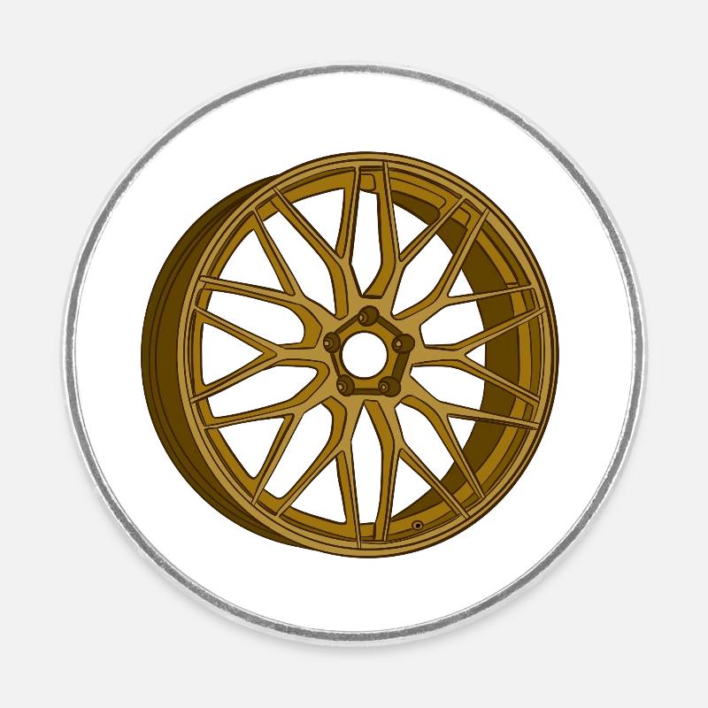 Rim - Round fridge magnet - white