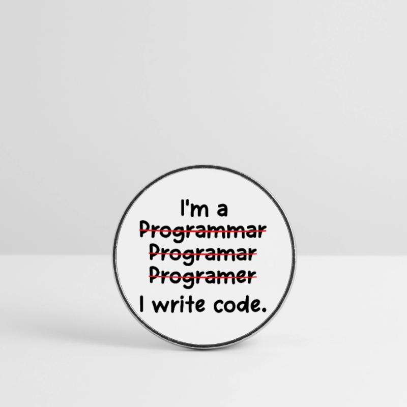 I'm A Programmer I Write Code Computer Scientist A Runder Kühlschrankmagnet