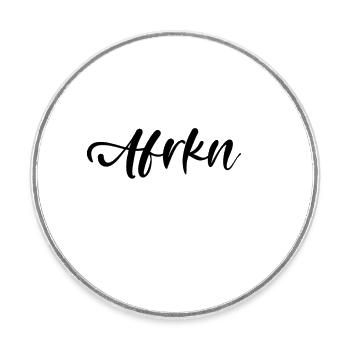 Out of frame - the sky the limit-1 - Round  fridge magnet - white - Front