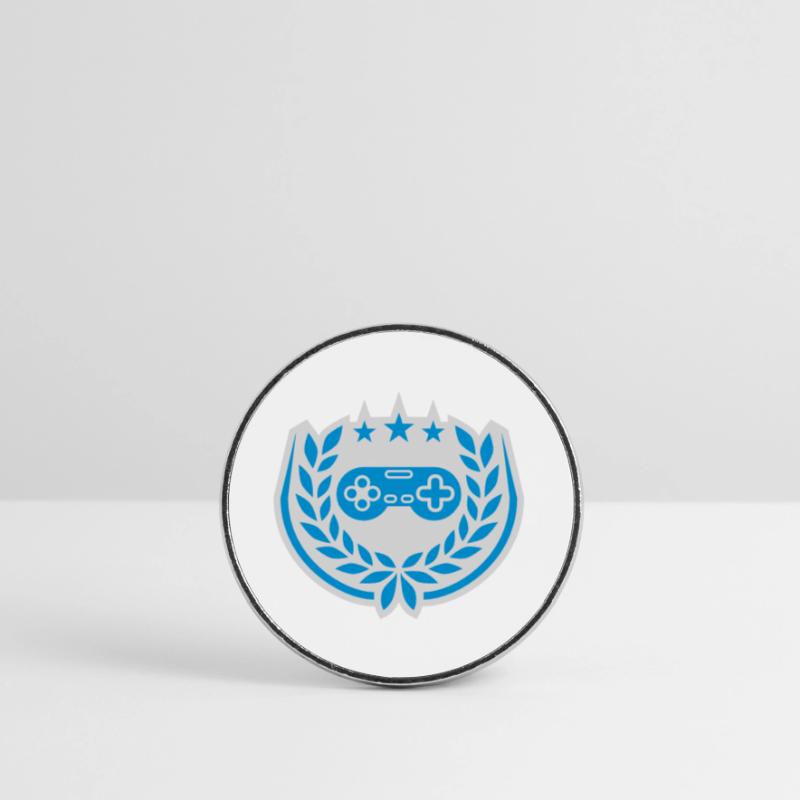 Controller Retro Stars Laurel Wreath Round  fridge magnet