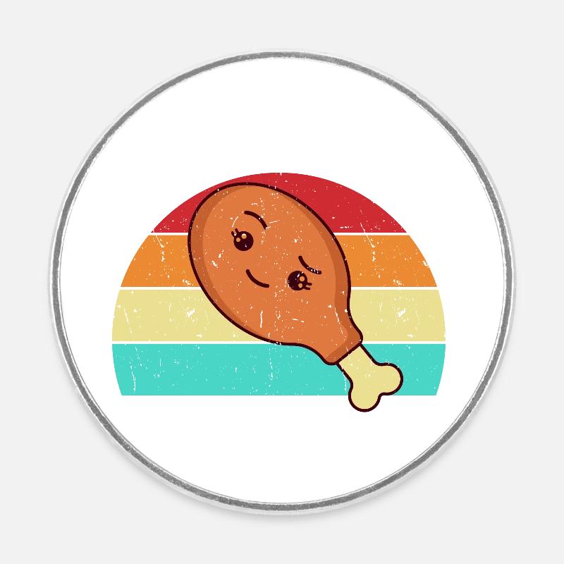 Équipe de restauration de Thanksgiving - Magnet rond - blanc