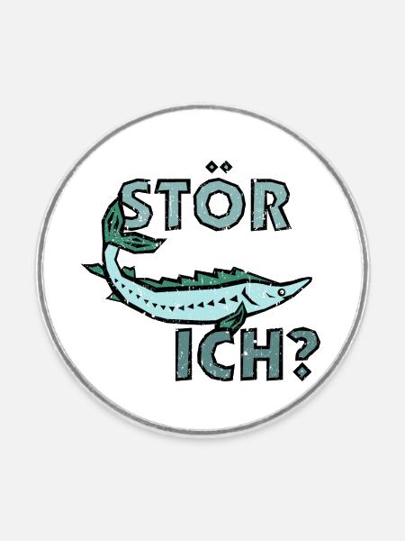 Stör ich? - Runder Kühlschrankmagnet - Weiß