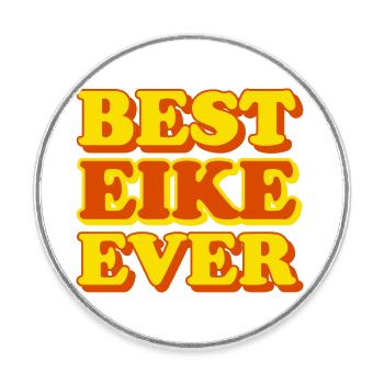 Eike first name funny gift - Round  fridge magnet - white - Front