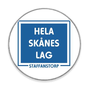 The whole Skåne team Staffanstorp Malmö - Round  fridge magnet - white - Front
