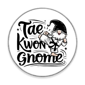Gnome Sweet Gnome Gartenzwerg Gartenarbeit - Runder Kühlschrankmagnet - Weiß - Vorne